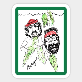 cheech and chong up in smoke Sticker